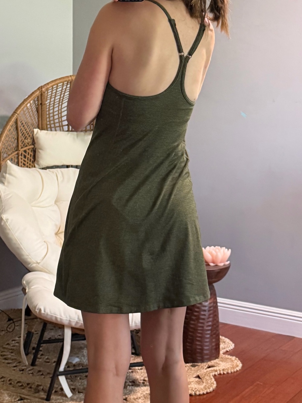 Old Navy Olive Green and Black athletic Dress - Picture 2 of 4